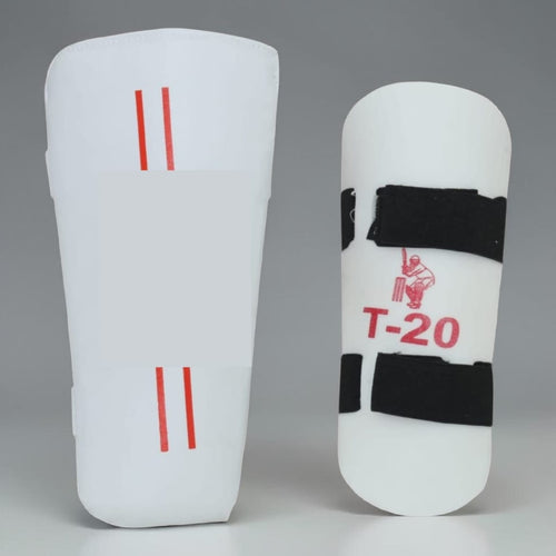 Gogato Elite Series professional white and red cricket elbow guard with high-density foam.