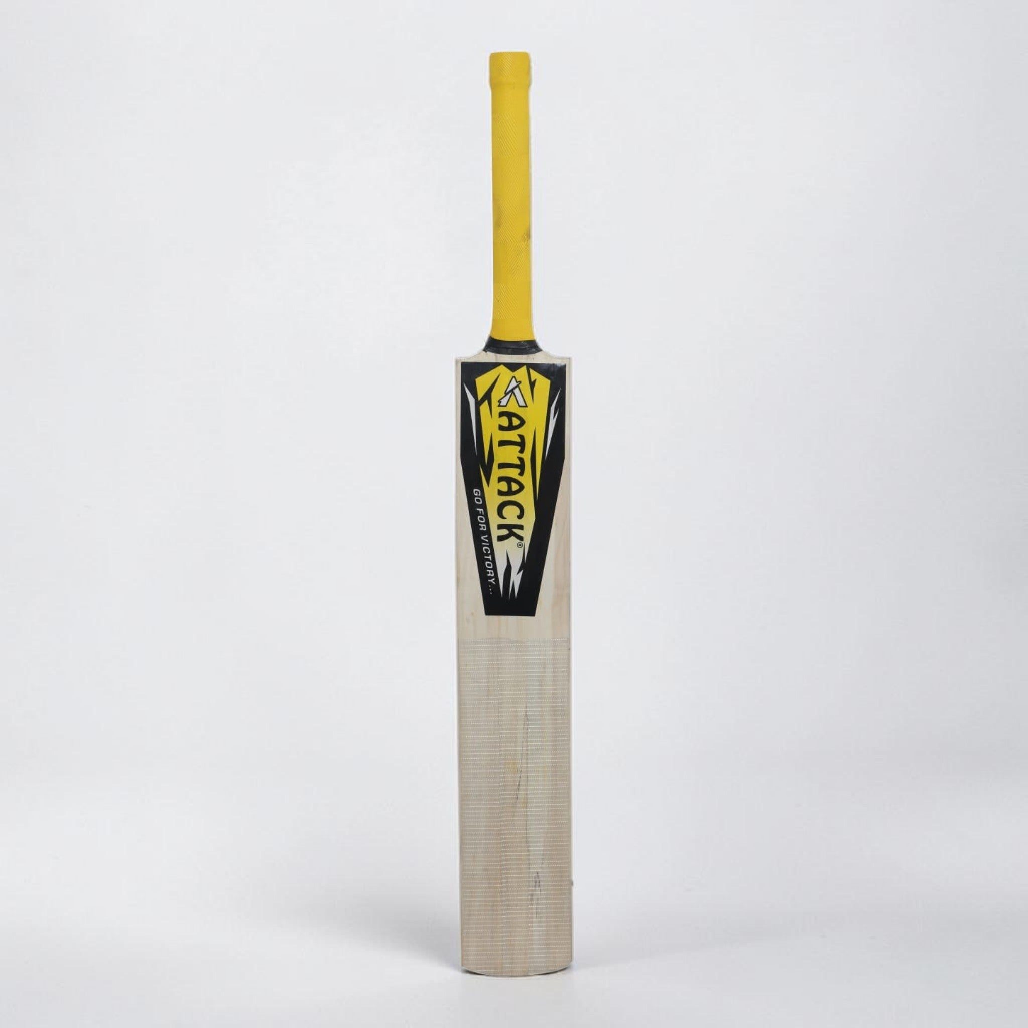 Attack Full Size Adult Scooped Wooden Cricket Bat (Short Handle)